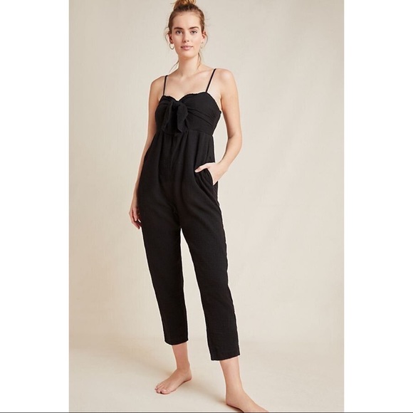 Anthropologie Pants - Anthropologie Saturday Sunday Isabel Tie-Front Jumpsuit XS NEW